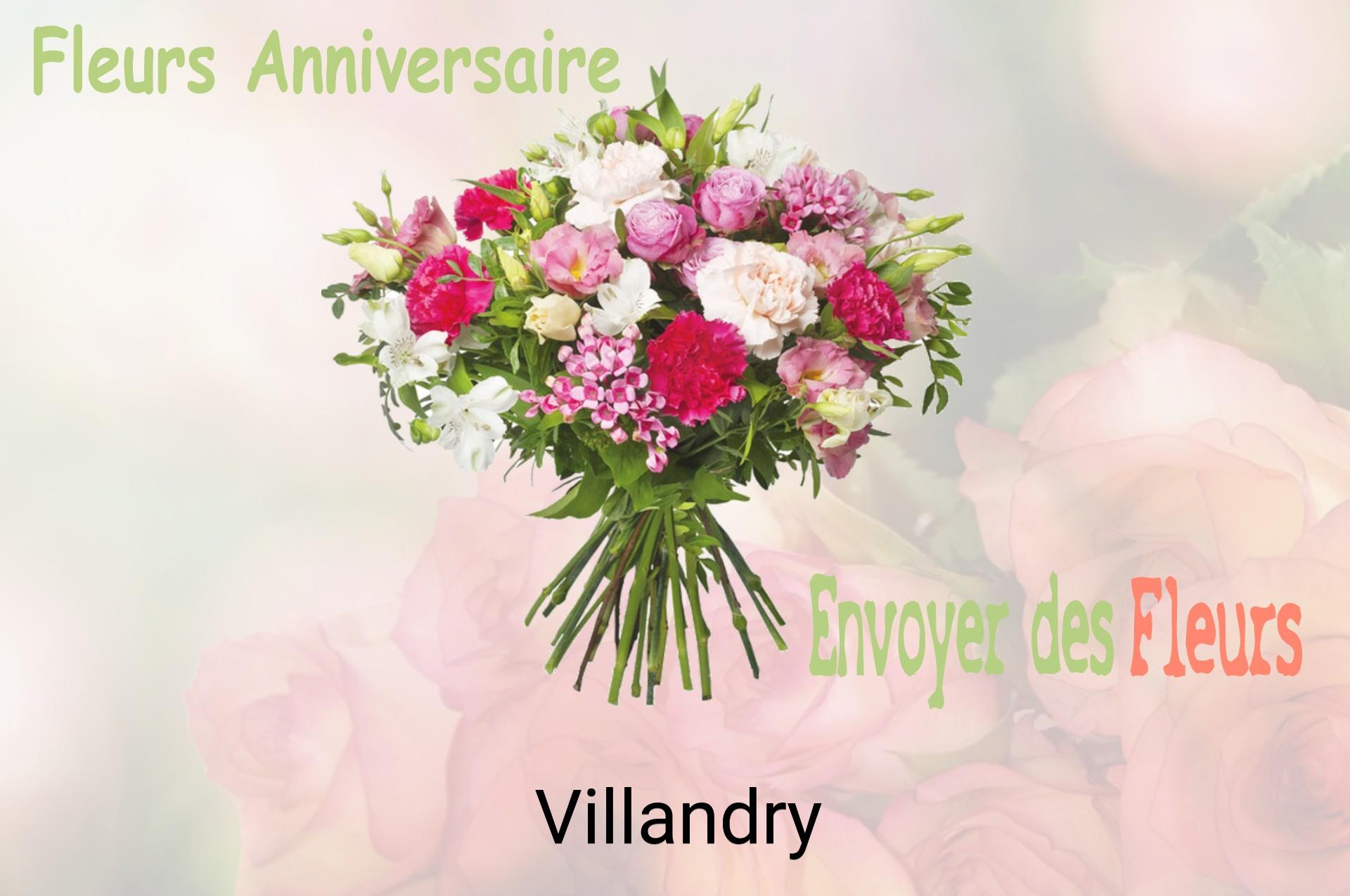 Bouquet de fleurs d’anniversaire livré à Villandry